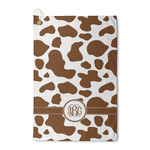 Cow Print Waffle Weave Golf Towel (Personalized)