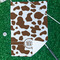 Cow Print Waffle Weave Golf Towel - In Context