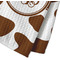 Cow Print Waffle Weave Towel - Closeup of Material Image