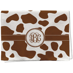 Cow Print Kitchen Towel - Waffle Weave (Personalized)