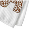 Cow Print Waffle Weave Towel - Closeup of Material Image