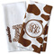 Cow Print Waffle Weave Towels - Two Print Styles
