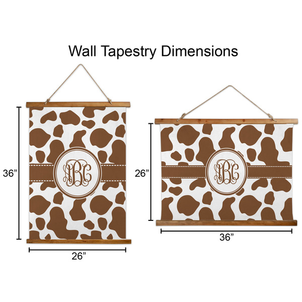 Cow Print Wall Hanging Tapestries - Parent/Sizing