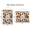 Cow Print Wall Hanging Tapestries - Parent/Sizing