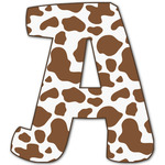 Cow Print Letter Decal - Large (Personalized)