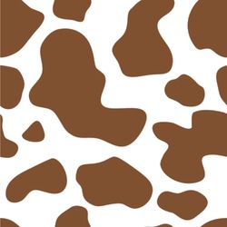 Cow Print Wallpaper & Surface Covering (Water Activated 24"x 24" Sample)