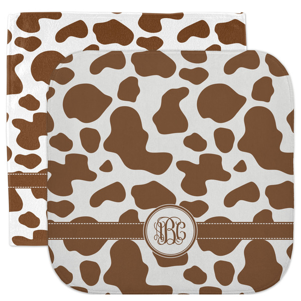 Custom Cow Print Facecloth / Wash Cloth (Personalized)