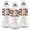 Cow Print Water Bottle Labels - Front View