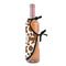 Cow Print Wine Bottle Apron - DETAIL WITH CLIP ON NECK