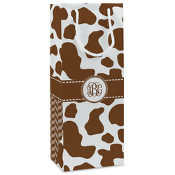 Cow Print Wine Gift Bags - Gloss (Personalized)