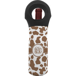 Cow Print Wine Tote Bag (Personalized)