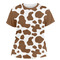 Cow Print Women's Crew T-Shirt - Large