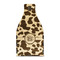 Cow Print Wood Beer Bottle Caddy - Side View