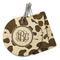 Cow Print Wood Luggage Tags - Parent/Main