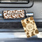 Cow Print Wood Luggage Tags - Rectangle - Lifestyle