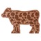 Cow Print Wooden Sticker Medium Color - Main