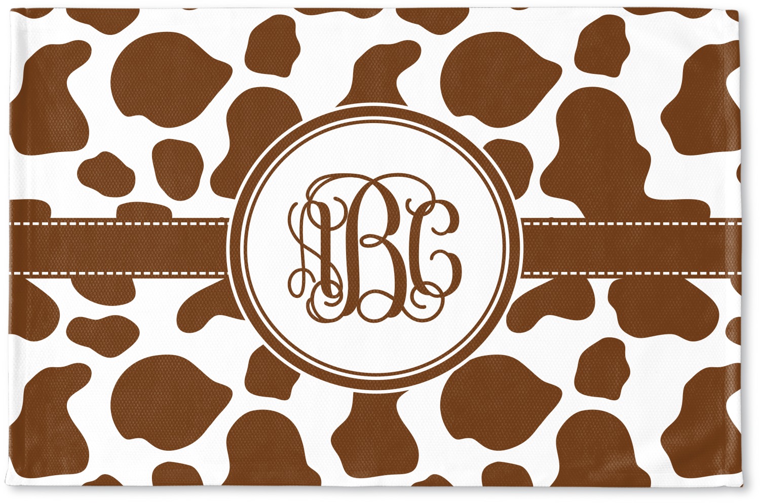 Custom Cow Print Woven Mat (Personalized) YouCustomizeIt