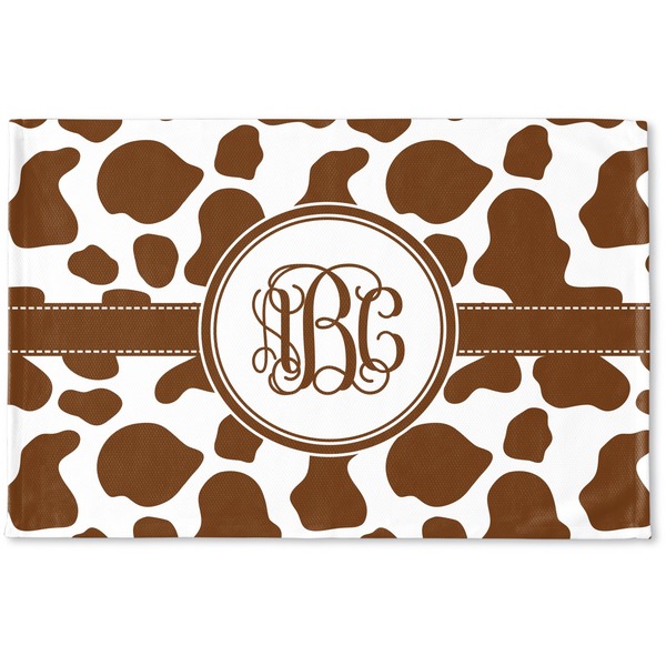Custom Cow Print Woven Mat (Personalized)