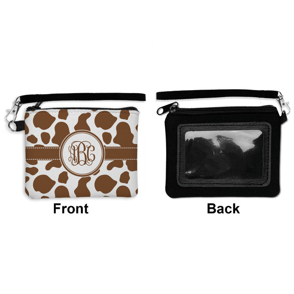Cow Print Wristlet ID Cases - Front & Back