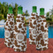 Cow Print Zipper Bottle Cooler - Set of 4 - LIFESTYLE