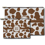 Cow Print Zipper Pouch (Personalized)