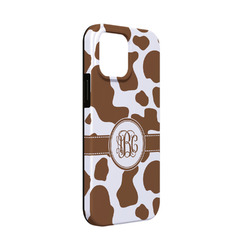 Cow Print iPhone Case - Rubber Lined - iPhone 13 Mini (Personalized)