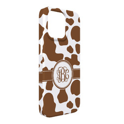 Cow Print iPhone Case - Plastic - iPhone 13 Pro Max (Personalized)