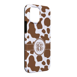 Cow Print iPhone Case - Rubber Lined - iPhone 13 Pro Max (Personalized)