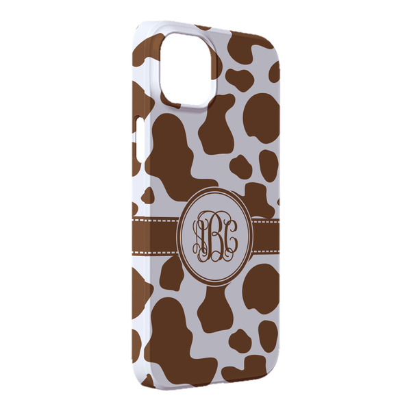 Custom Cow Print iPhone Case - Plastic - iPhone 14 Plus (Personalized)