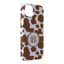 Cow Print iPhone Case - Plastic - iPhone 14 Pro Max (Personalized)
