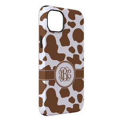 Cow Print iPhone Case - Rubber Lined - iPhone 14 Pro Max (Personalized)