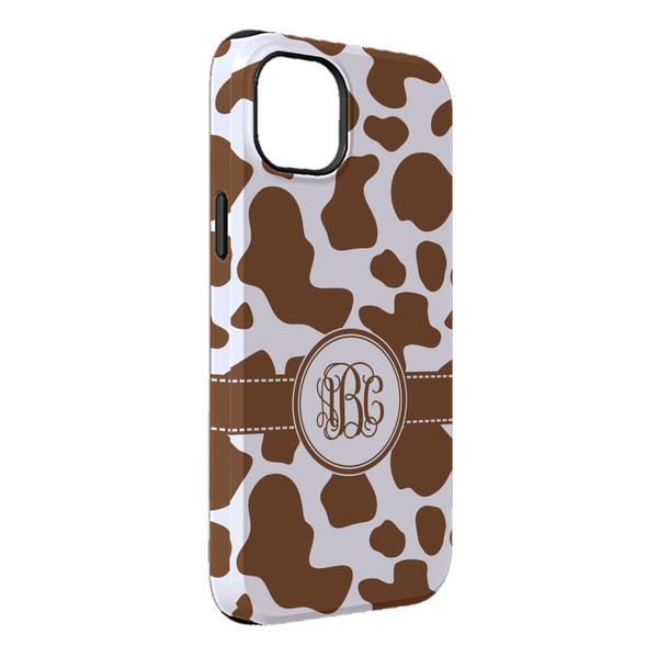 Custom Cow Print iPhone Case - Rubber Lined - iPhone 14 Pro Max (Personalized)