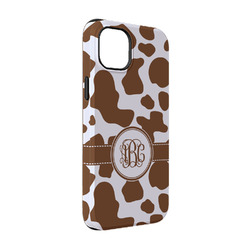 Cow Print iPhone Case - Rubber Lined - iPhone 14 Pro (Personalized)