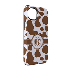 Cow Print iPhone Case - Rubber Lined - iPhone 14 (Personalized)