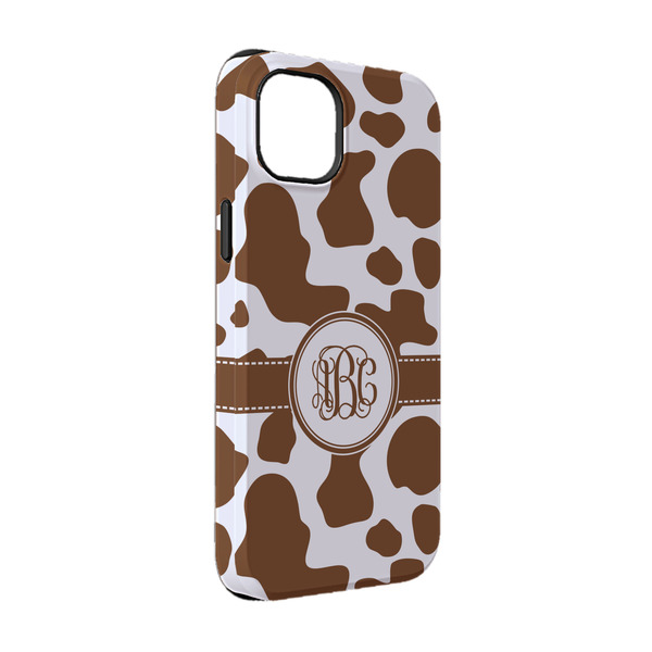 Custom Cow Print iPhone Case - Rubber Lined - iPhone 14 (Personalized)