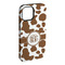 Cow Print iPhone Case - Rubber Lined - iPhone 15 Plus (Personalized)