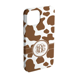 Cow Print iPhone Case - Plastic - iPhone 15 Pro (Personalized)