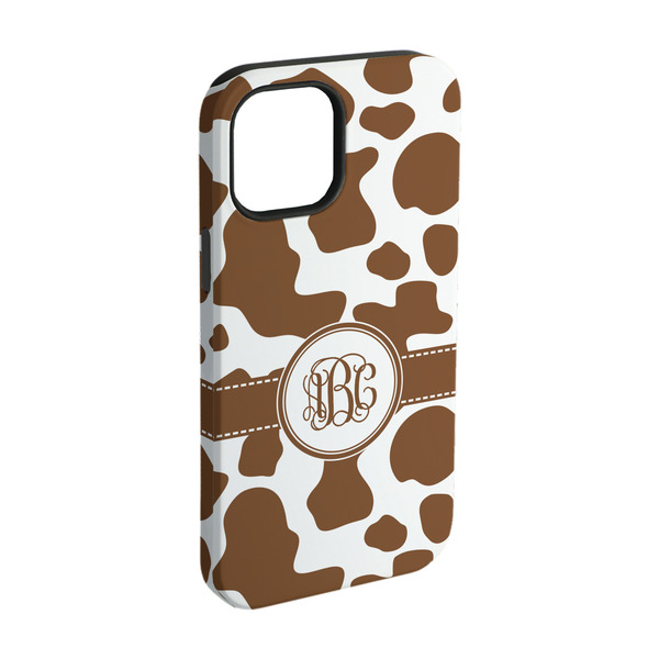 Custom Cow Print iPhone Case - Rubber Lined - iPhone 15 (Personalized)