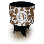 Cow Print Black Beach Spiker Drink Holder (Personalized)
