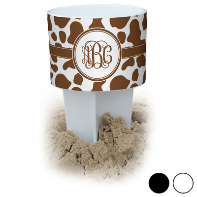 Cow Print Beach Spiker Drink Holder (Personalized)