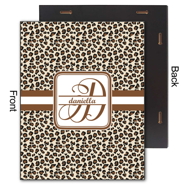 Leopard Print 11x14 Wood Print - Front & Back View