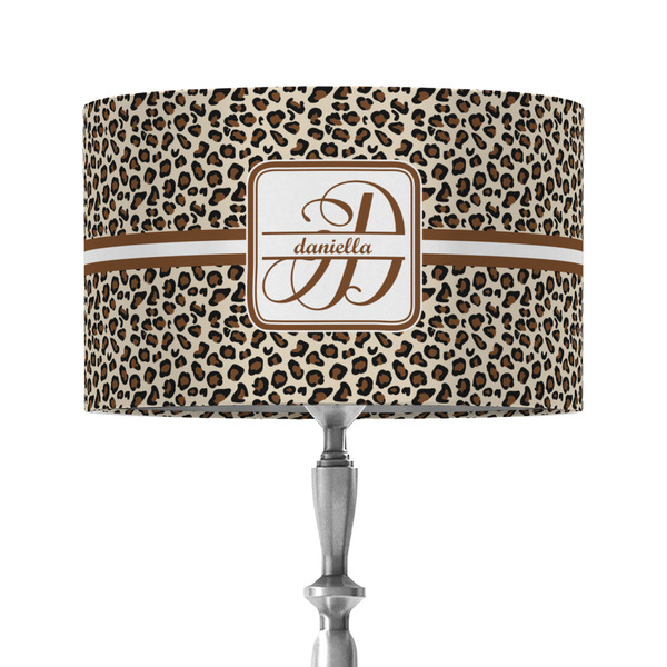 Custom Leopard Print 12" Drum Lamp Shade - Fabric (Personalized)