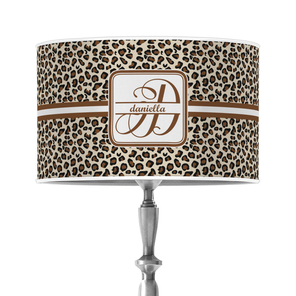 Custom Leopard Print 12" Drum Lamp Shade - Poly-film (Personalized)