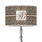 Leopard Print 12" Drum Lampshade - ON STAND (Poly Film)