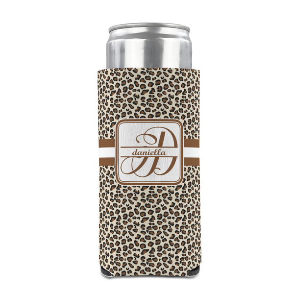 Leopard Print 12oz Tall Can Sleeve - FRONT (on can)