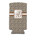 Leopard Print Can Cooler (tall 12 oz) (Personalized)