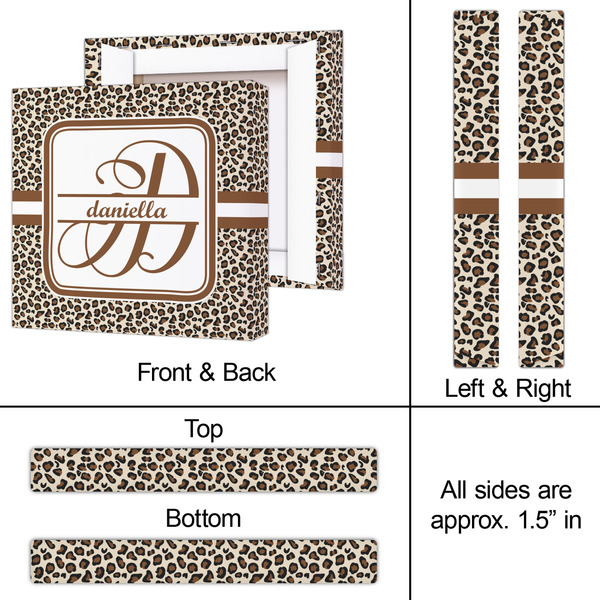 Leopard Print 12x12 - Canvas Print - Approval