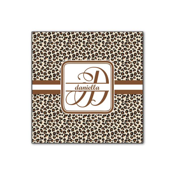 Custom Leopard Print Wood Print - 12x12 (Personalized)