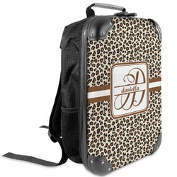 Leopard Print Kids Hard Shell Backpack (Personalized)