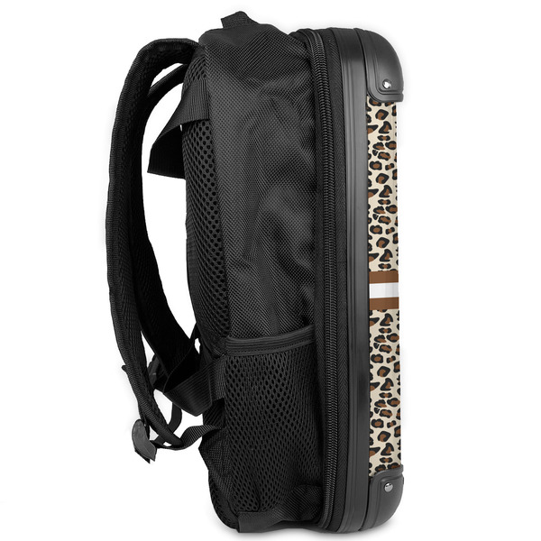 Leopard Print 13" Hard Shell Backpacks - Side View